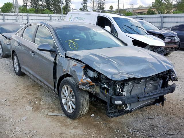 5NPE24AF1KH729091 - 2019 HYUNDAI SONATA SE GRAY photo 1