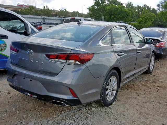 5NPE24AF1KH729091 - 2019 HYUNDAI SONATA SE GRAY photo 4