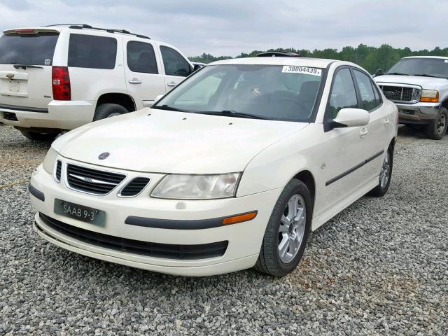 YS3FD49Y371013904 - 2007 SAAB 9-3 2.0T WHITE photo 2