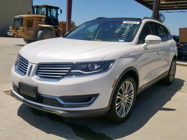 2LMTJ6LR6GBL77271 - 2016 LINCOLN MKX RESERV TEAL photo 2