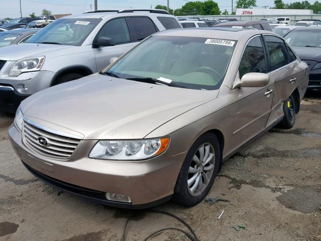 KMHFC46D47A180778 - 2007 HYUNDAI AZERA GLS GOLD photo 2