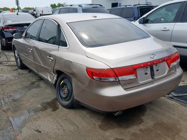 KMHFC46D47A180778 - 2007 HYUNDAI AZERA GLS GOLD photo 3