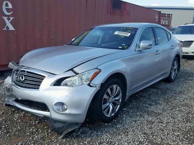 JN1BY1AR9BM376358 - 2011 INFINITI M37 X SILVER photo 2