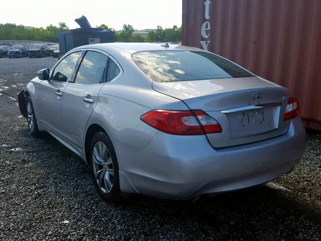 JN1BY1AR9BM376358 - 2011 INFINITI M37 X SILVER photo 3