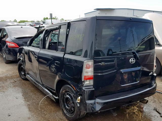 JTLKT324654016712 - 2005 TOYOTA SCION XB შავი ფოტო 3