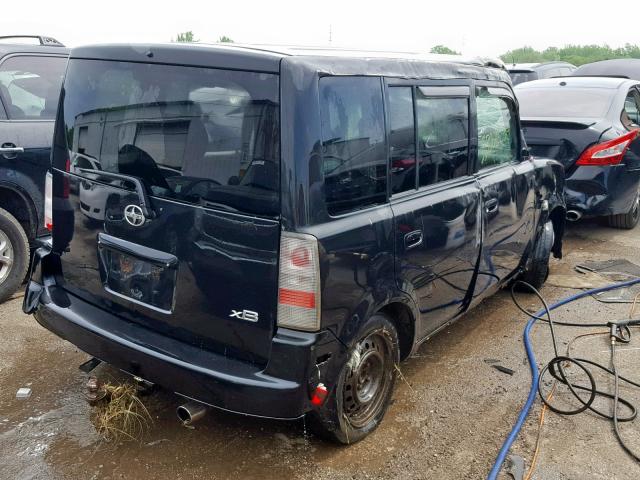 JTLKT324654016712 - 2005 TOYOTA SCION XB შავი ფოტო 4