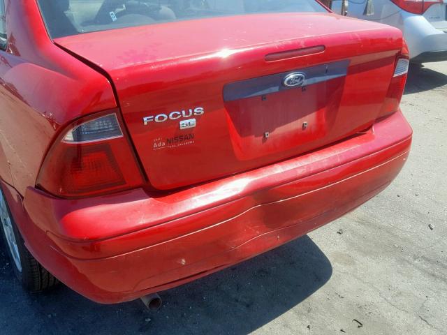 1FAFP34N17W292901 - 2007 FORD FOCUS ZX4 RED photo 10