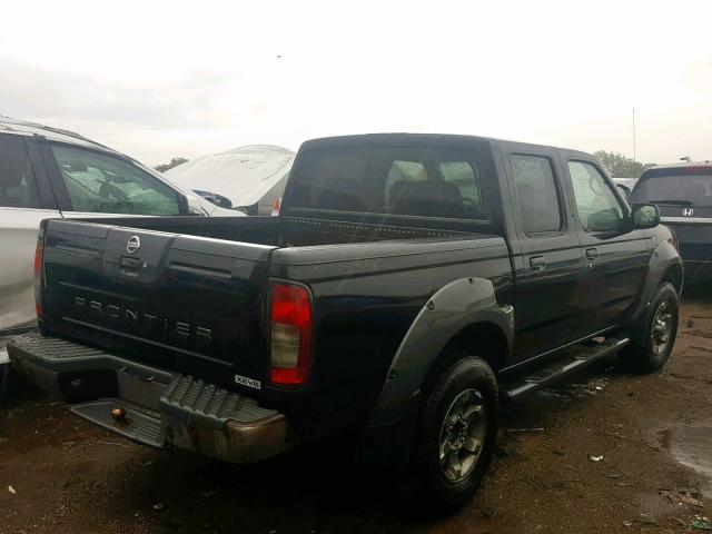 1N6ED27T53C421993 - 2003 NISSAN FRONTIER C BLACK photo 4