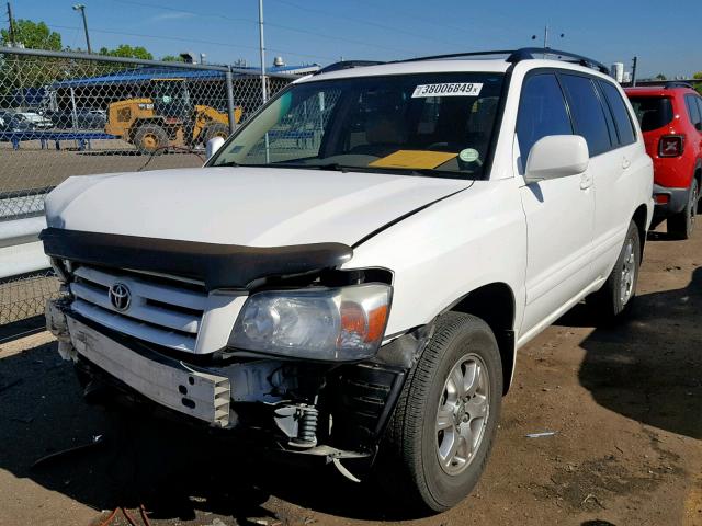 JTEEP21A640003359 - 2004 TOYOTA HIGHLANDER WHITE photo 2