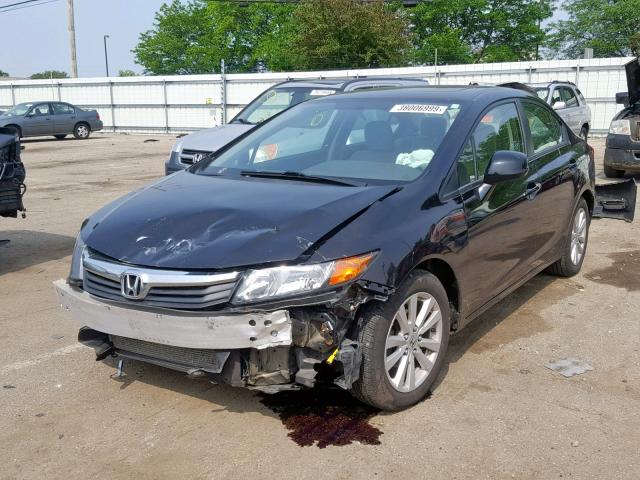 19XFB2F94CE085927 - 2012 HONDA CIVIC EXL 黑色 照片 2