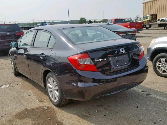 19XFB2F94CE085927 - 2012 HONDA CIVIC EXL 黑色 照片 3
