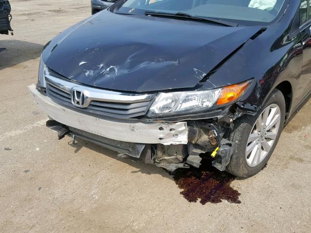 19XFB2F94CE085927 - 2012 HONDA CIVIC EXL 黑色 照片 9
