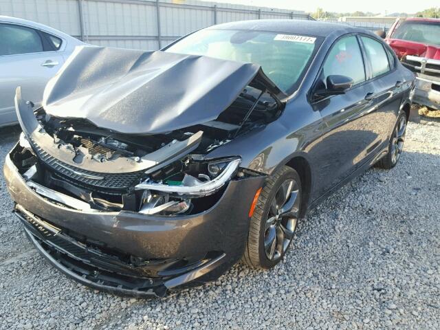 1C3CCCBB7FN626441 - 2015 CHRYSLER 200 GRAY photo 2