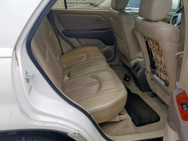 JT6HF10U6Y0123637 - 2000 LEXUS RX 300 WHITE photo 6