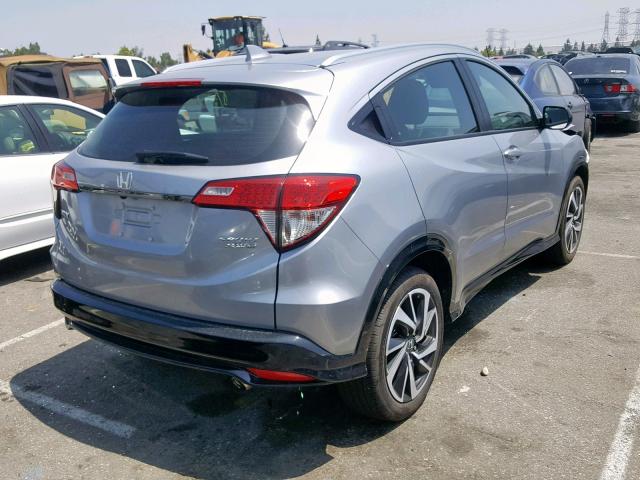 3CZRU6H10KG706289 - 2019 HONDA HR-V SPORT SILVER photo 4