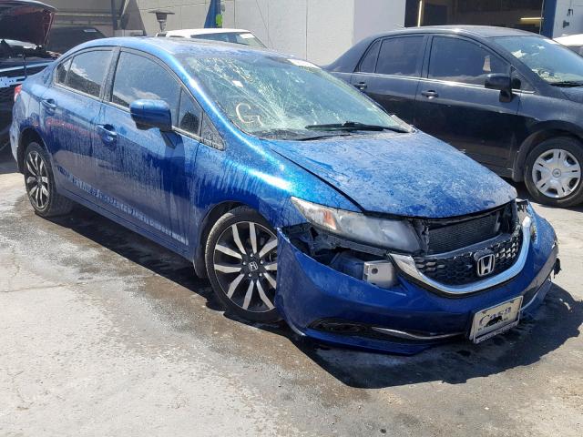 2HGFB2F9XFH510593 - 2015 HONDA CIVIC EXL BLUE photo 1