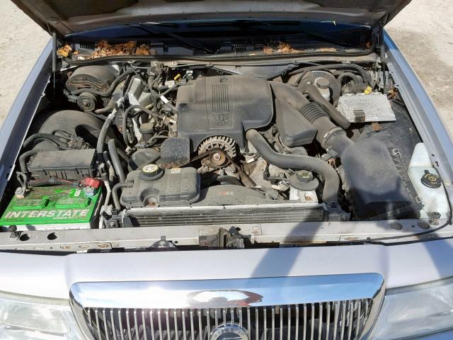 2MEFM75W65X660698 - 2005 MERCURY GRAND MARQ GRAY photo 7