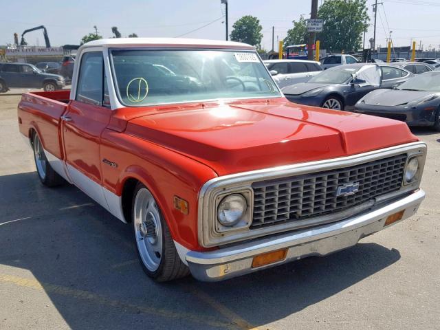 CE141Z654812 - 1971 CHEVROLET PICK UP ORANGE photo 1