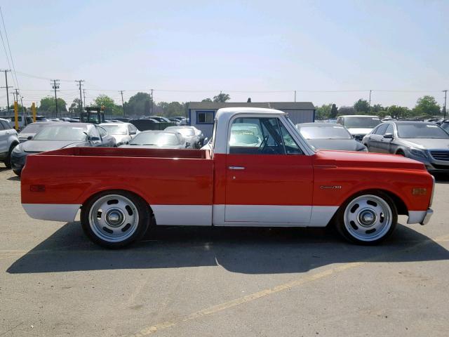 CE141Z654812 - 1971 CHEVROLET PICK UP ORANGE photo 9