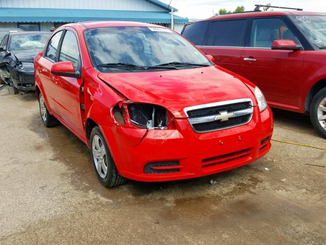 KL1TD5DE9BB146044 - 2011 CHEVROLET AVEO LS RED photo 1