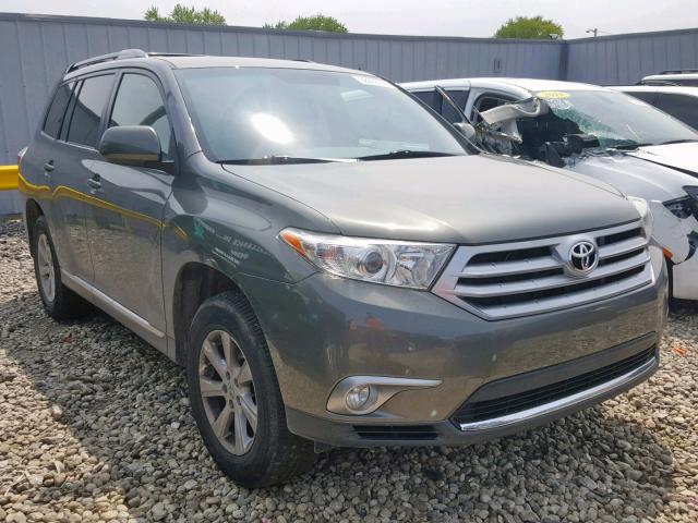 5TDBK3EH8BS058991 - 2011 TOYOTA HIGHLANDER GREEN photo 1