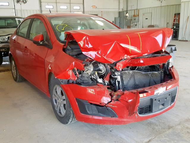 1G1JA5SH9C4121018 - 2012 CHEVROLET SONIC LS RED photo 1