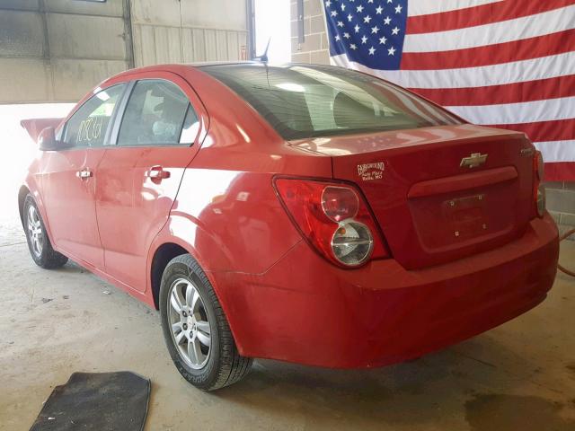 1G1JA5SH9C4121018 - 2012 CHEVROLET SONIC LS RED photo 3
