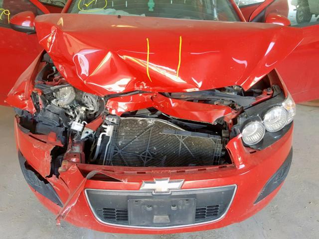 1G1JA5SH9C4121018 - 2012 CHEVROLET SONIC LS RED photo 7