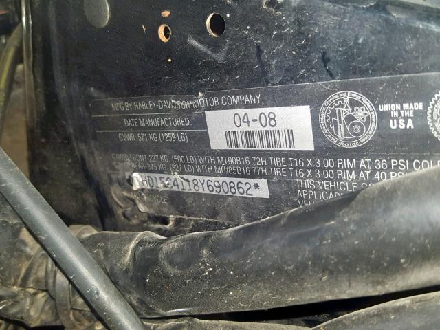 1HD1FC4118Y690862 - 2008 HARLEY-DAVIDSON FLHTCUI WHITE photo 20
