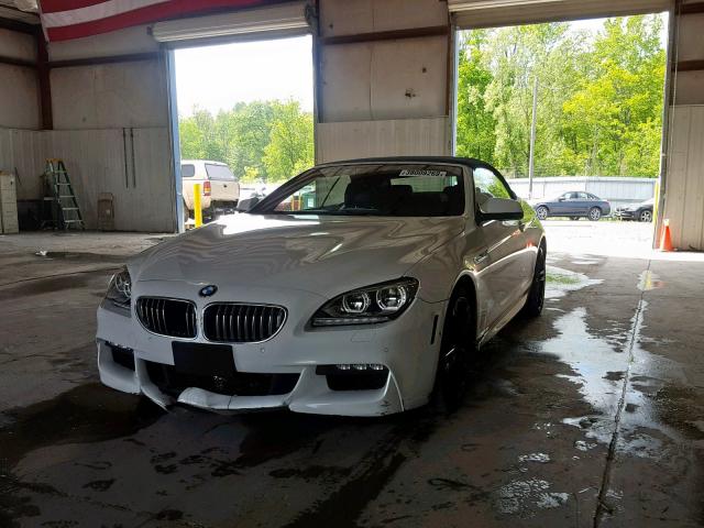 WBAYP1C56FD216994 - 2015 BMW 650 XI WHITE photo 2