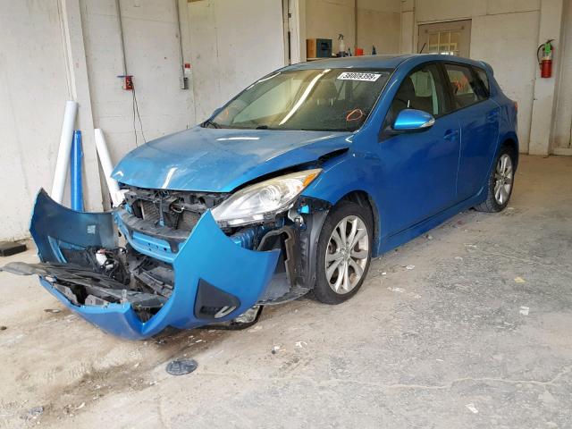 JM1BL1H54A1152106 - 2010 MAZDA 3 S BLUE photo 2