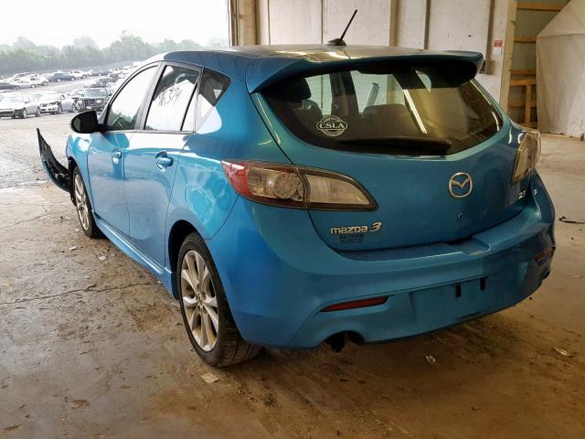 JM1BL1H54A1152106 - 2010 MAZDA 3 S BLUE photo 3