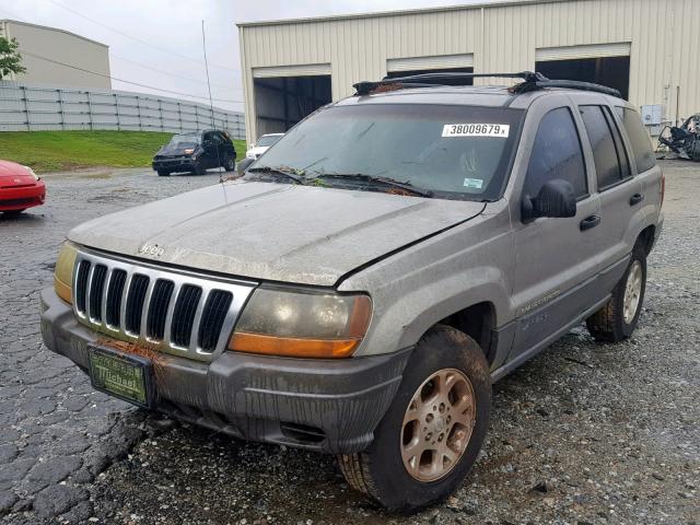 1J4GX48S41C507257 - 2001 JEEP GRAND CHER GRAY photo 2