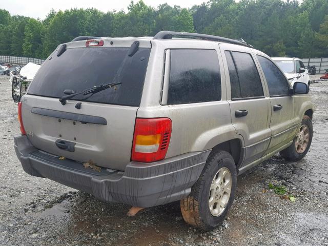 1J4GX48S41C507257 - 2001 JEEP GRAND CHER GRAY photo 4