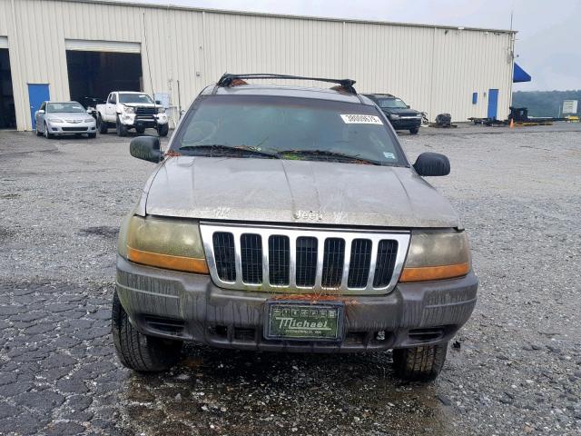 1J4GX48S41C507257 - 2001 JEEP GRAND CHER GRAY photo 9