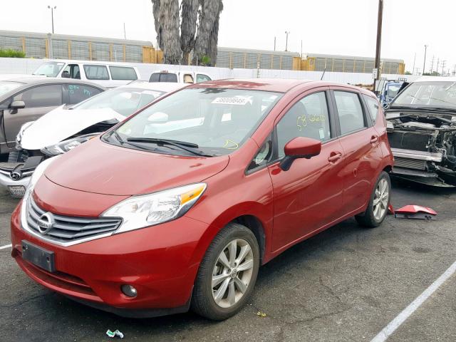 3N1CE2CP6FL432156 - 2015 NISSAN VERSA NOTE RED photo 2