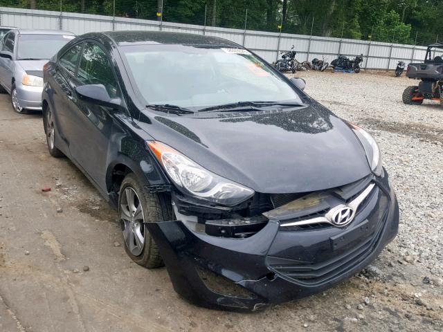 KMHDH6AE9DU016991 - 2013 HYUNDAI ELANTRA CO BLACK photo 1