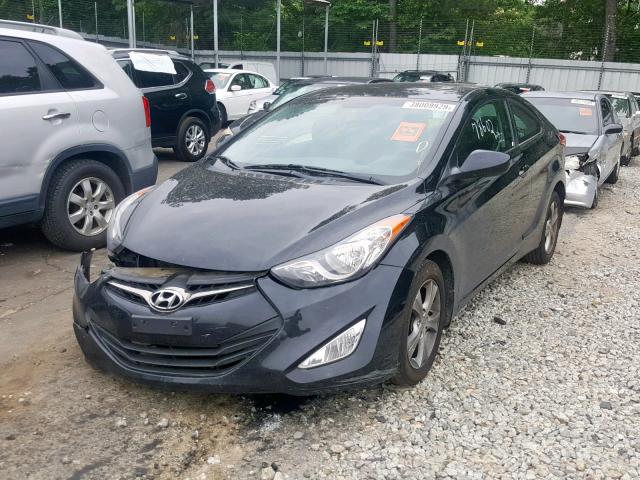 KMHDH6AE9DU016991 - 2013 HYUNDAI ELANTRA CO BLACK photo 2