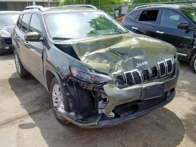 1C4PJMCB3KD212161 - 2019 JEEP CHEROKEE L GREEN photo 1