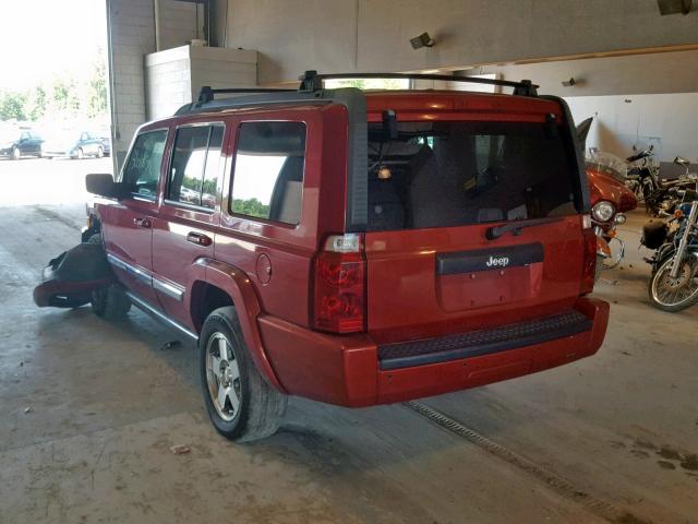 1J4RH4GK2AC113733 - 2010 JEEP COMMANDER RED photo 3