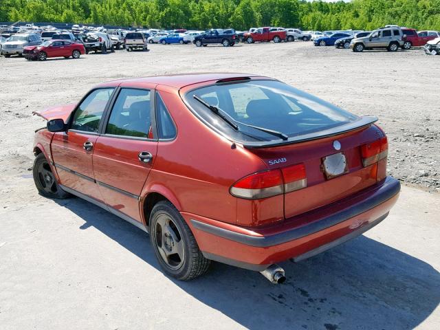 YS3DD55N9X2026241 - 1999 SAAB 9-3 S RED photo 3