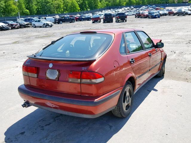 YS3DD55N9X2026241 - 1999 SAAB 9-3 S RED photo 4