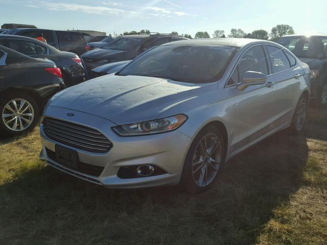 3FA6P0K97ER212635 - 2014 FORD FUSION TIT SILVER photo 2