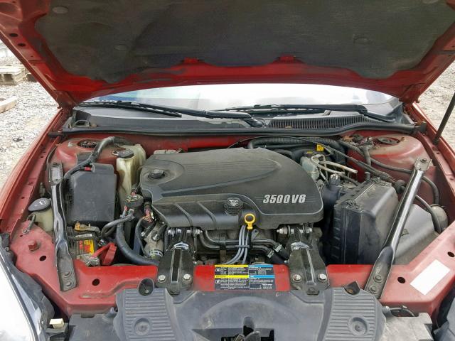 2G1WK15K679419256 - 2007 CHEVROLET MONTE CARL RED photo 7