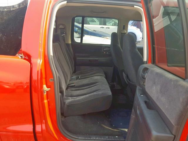 1B7HL48X22S548561 - 2002 DODGE DAKOTA QUA RED photo 6