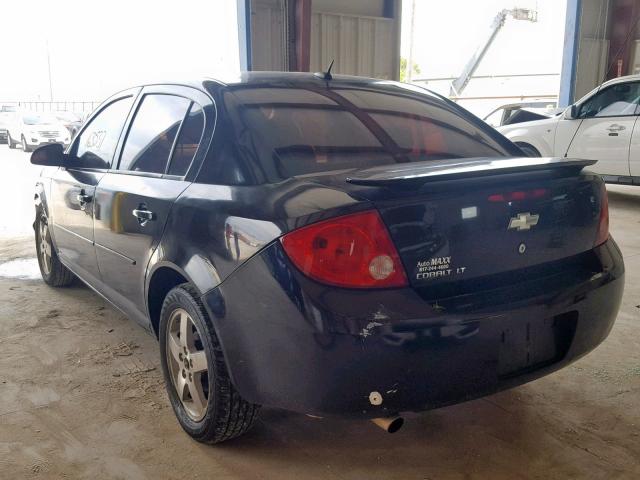 1G1AL58F887146689 - 2008 CHEVROLET COBALT LT BLACK photo 3