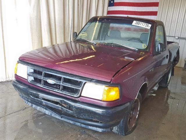 1FTCR10A8PPA67691 - 1993 FORD RANGER PURPLE photo 2