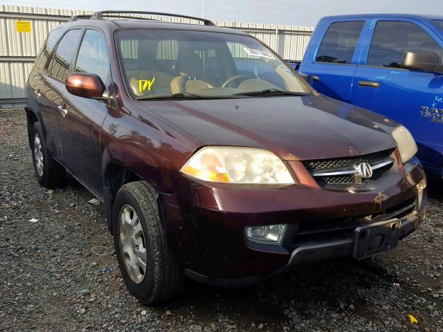 2HNYD18221H543134 - 2001 ACURA MDX PURPLE photo 1