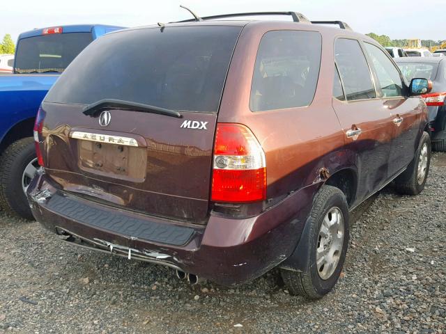 2HNYD18221H543134 - 2001 ACURA MDX PURPLE photo 4