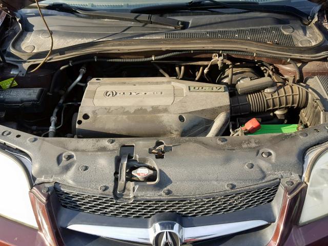 2HNYD18221H543134 - 2001 ACURA MDX PURPLE photo 7